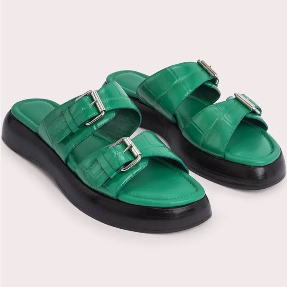 By far green sandals